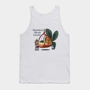 Hopeless book lover cozy Tank Top